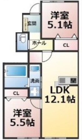 コンフォート茜台の物件間取画像